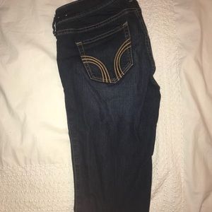 Hollister dark blue skinny jeans (size 5L)